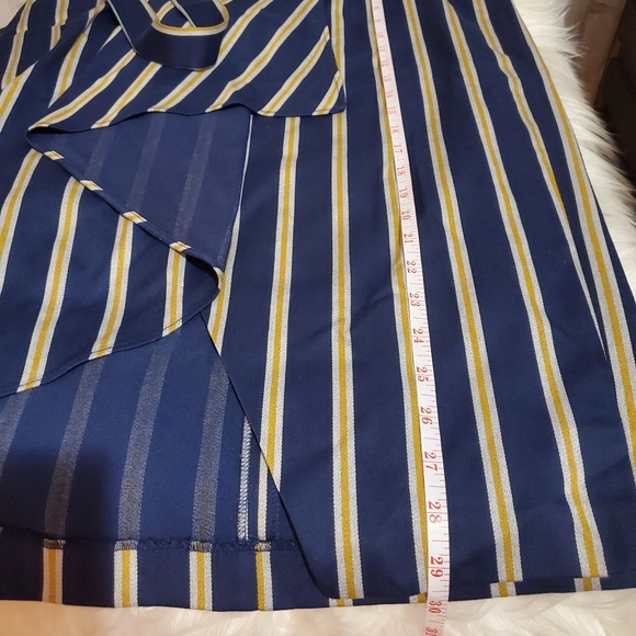 BCBGMAXAZARIA Asymmetrical Striped Skirt - Picture 13 of 14